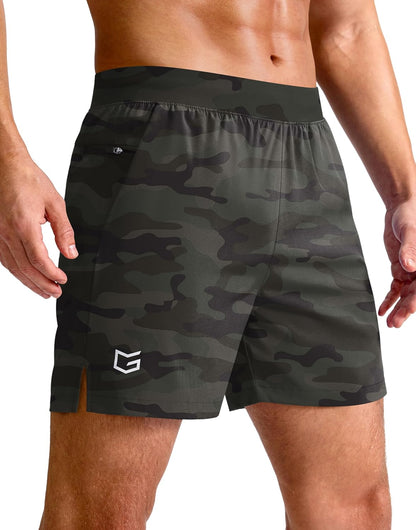 Men's Athletic Running Shorts 7"/5"/9" Zipper Pocket Lightweight Workout Gym Quick Dry Shorts Golf Tennis Hiking
