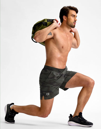 Men's Athletic Running Shorts 7"/5"/9" Zipper Pocket Lightweight Workout Gym Quick Dry Shorts Golf Tennis Hiking