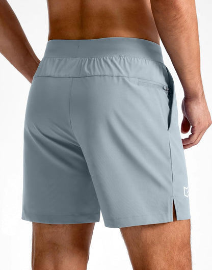 Men's Athletic Running Shorts 7"/5"/9" Zipper Pocket Lightweight Workout Gym Quick Dry Shorts Golf Tennis Hiking
