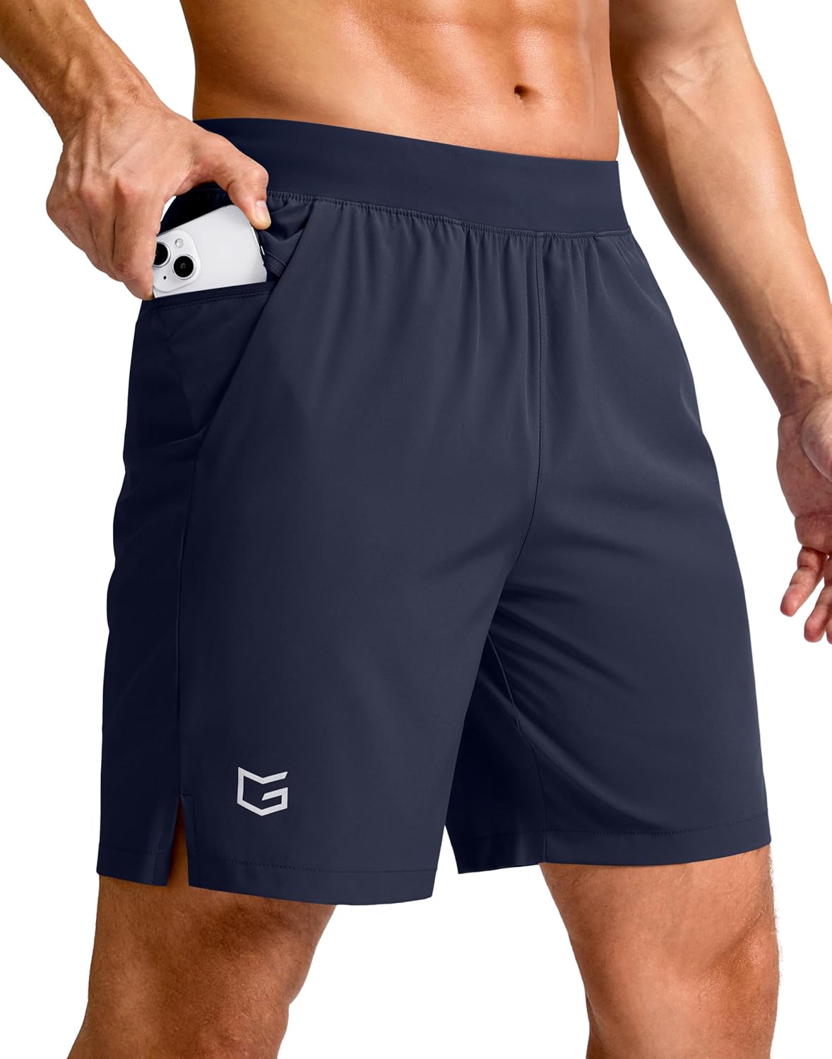 Men's Athletic Running Shorts 7"/5"/9" Zipper Pocket Lightweight Workout Gym Quick Dry Shorts Golf Tennis Hiking