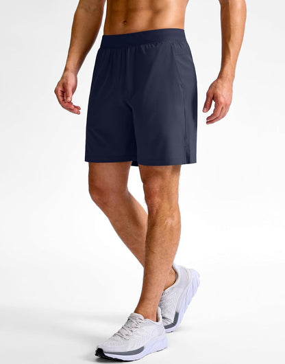 Men's Athletic Running Shorts 7"/5"/9" Zipper Pocket Lightweight Workout Gym Quick Dry Shorts Golf Tennis Hiking