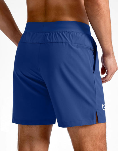 Men's Athletic Running Shorts 7"/5"/9" Zipper Pocket Lightweight Workout Gym Quick Dry Shorts Golf Tennis Hiking