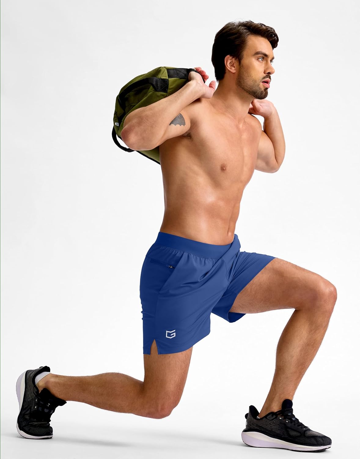 Men's Athletic Running Shorts 7"/5"/9" Zipper Pocket Lightweight Workout Gym Quick Dry Shorts Golf Tennis Hiking
