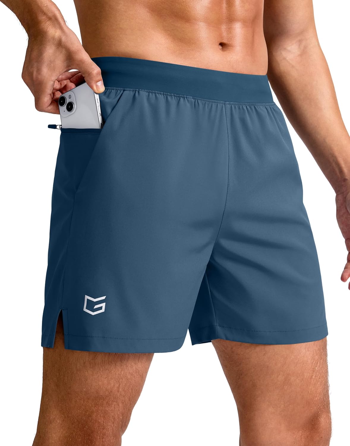 Men's Athletic Running Shorts 7"/5"/9" Zipper Pocket Lightweight Workout Gym Quick Dry Shorts Golf Tennis Hiking