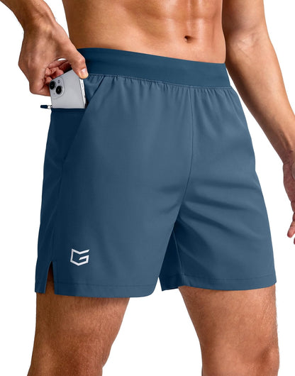 Men's Athletic Running Shorts 7"/5"/9" Zipper Pocket Lightweight Workout Gym Quick Dry Shorts Golf Tennis Hiking