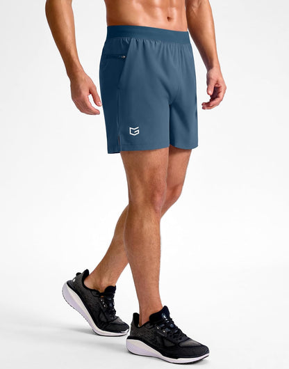 Men's Athletic Running Shorts 7"/5"/9" Zipper Pocket Lightweight Workout Gym Quick Dry Shorts Golf Tennis Hiking