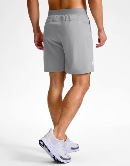 Men's Athletic Running Shorts 7"/5"/9" Zipper Pocket Lightweight Workout Gym Quick Dry Shorts Golf Tennis Hiking