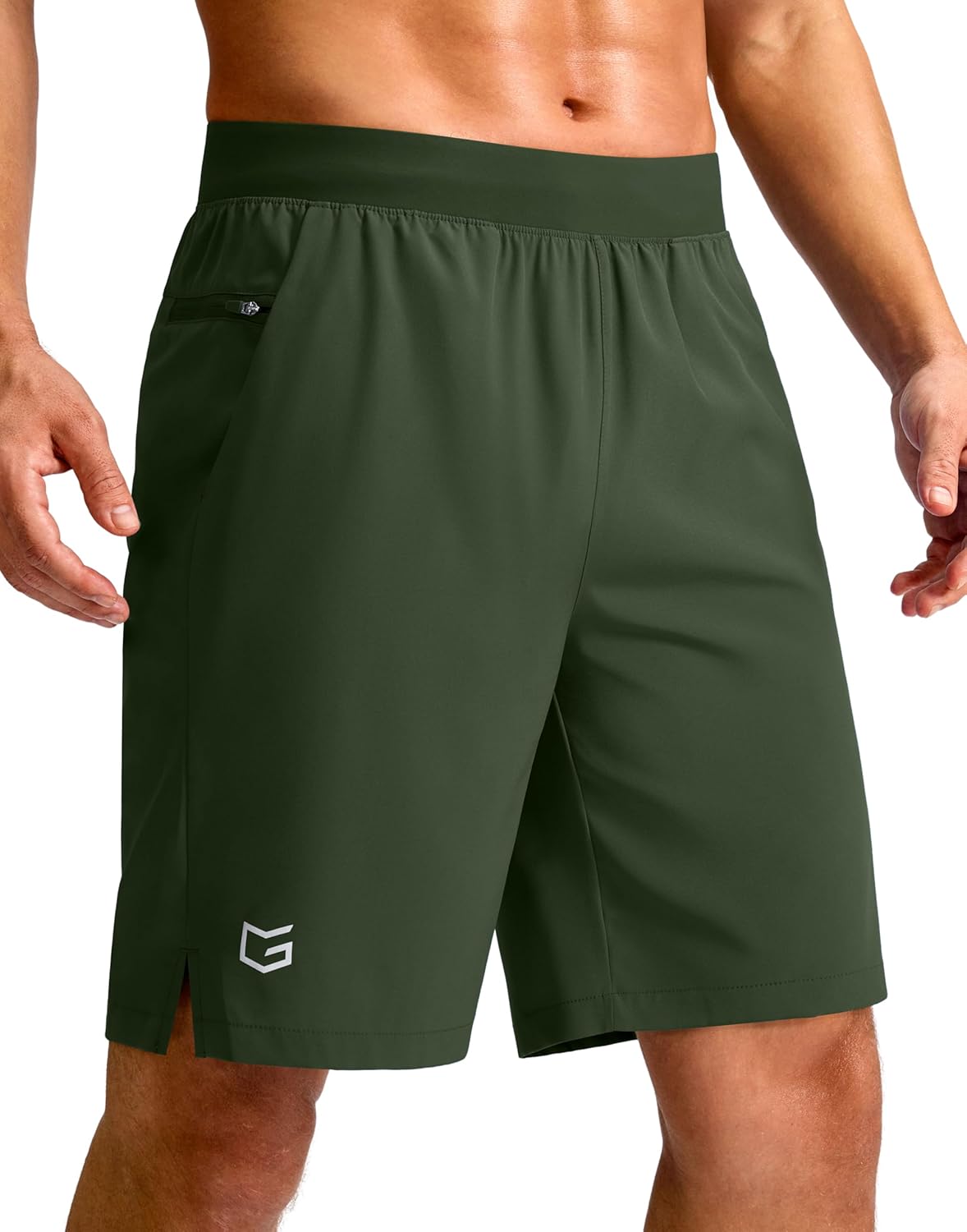 Men's Athletic Running Shorts 7"/5"/9" Zipper Pocket Lightweight Workout Gym Quick Dry Shorts Golf Tennis Hiking