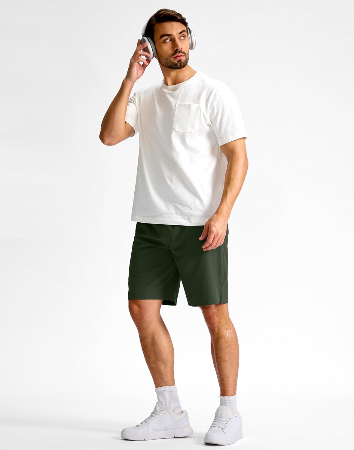 Men's Athletic Running Shorts 7"/5"/9" Zipper Pocket Lightweight Workout Gym Quick Dry Shorts Golf Tennis Hiking