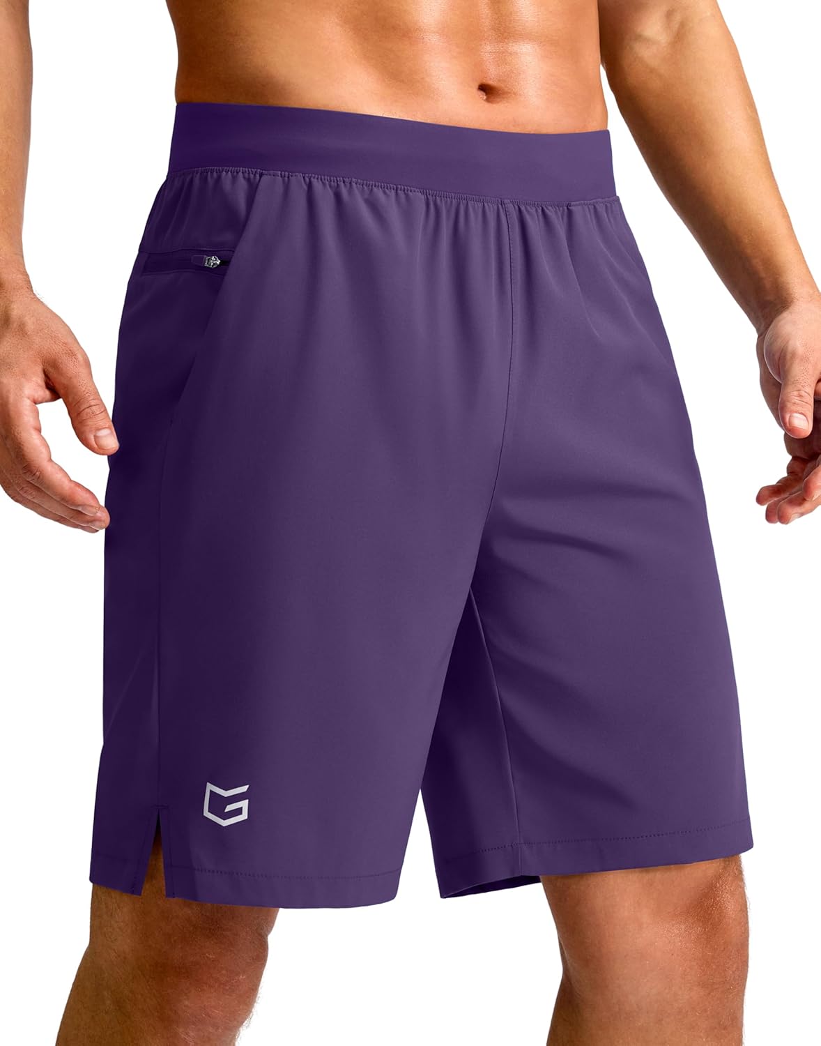 Men's Athletic Running Shorts 7"/5"/9" Zipper Pocket Lightweight Workout Gym Quick Dry Shorts Golf Tennis Hiking