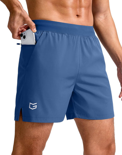 Men's Athletic Running Shorts 7"/5"/9" Zipper Pocket Lightweight Workout Gym Quick Dry Shorts Golf Tennis Hiking
