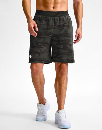 Men's Athletic Running Shorts 7"/5"/9" Zipper Pocket Lightweight Workout Gym Quick Dry Shorts Golf Tennis Hiking