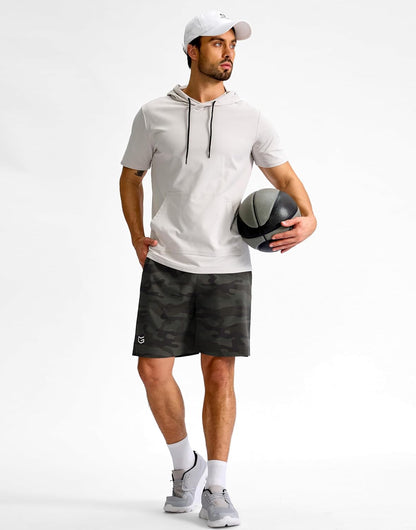 Men's Athletic Running Shorts 7"/5"/9" Zipper Pocket Lightweight Workout Gym Quick Dry Shorts Golf Tennis Hiking