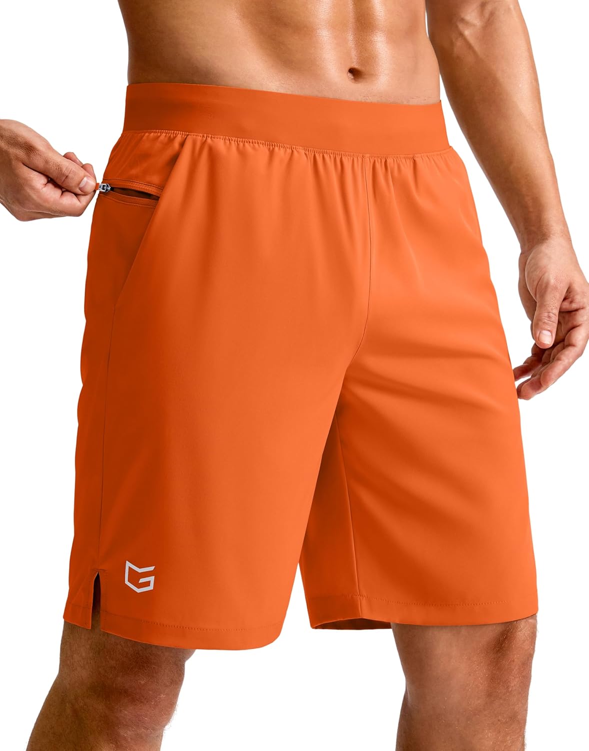 Men's Athletic Running Shorts 7"/5"/9" Zipper Pocket Lightweight Workout Gym Quick Dry Shorts Golf Tennis Hiking