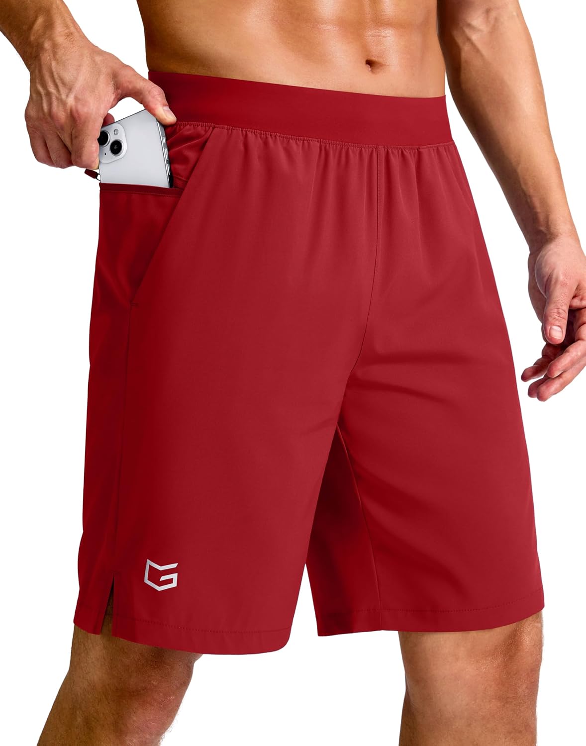 Men's Athletic Running Shorts 7"/5"/9" Zipper Pocket Lightweight Workout Gym Quick Dry Shorts Golf Tennis Hiking