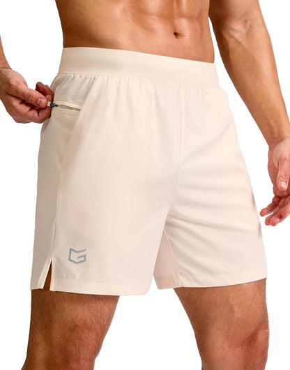 Men's Athletic Running Shorts 7"/5"/9" Zipper Pocket Lightweight Workout Gym Quick Dry Shorts Golf Tennis Hiking