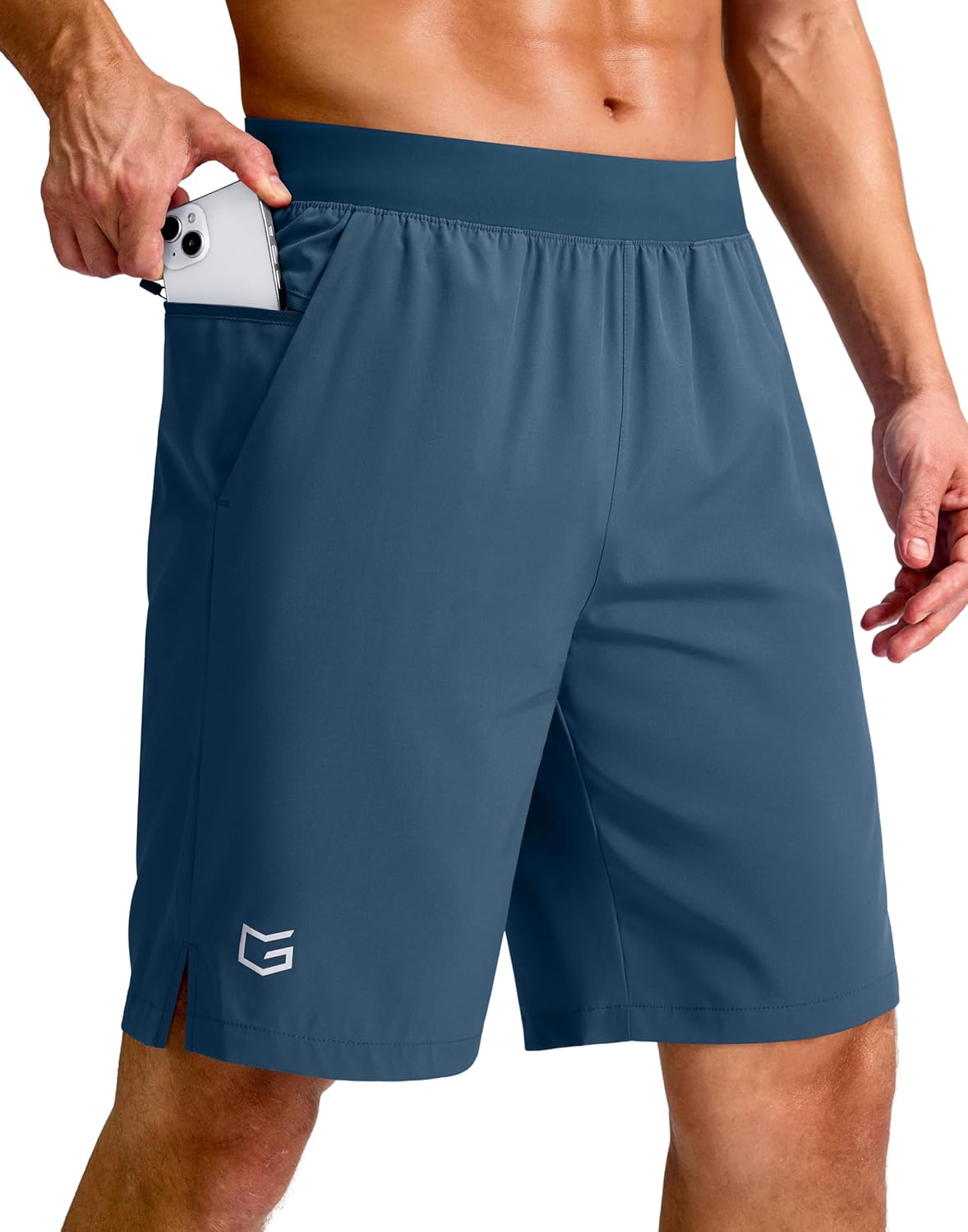 Men's Athletic Running Shorts 7"/5"/9" Zipper Pocket Lightweight Workout Gym Quick Dry Shorts Golf Tennis Hiking