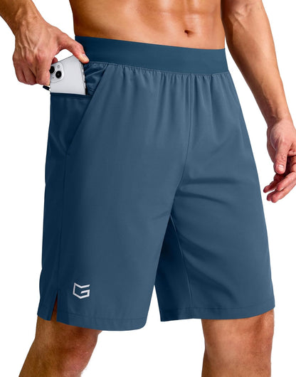 Men's Athletic Running Shorts 7"/5"/9" Zipper Pocket Lightweight Workout Gym Quick Dry Shorts Golf Tennis Hiking