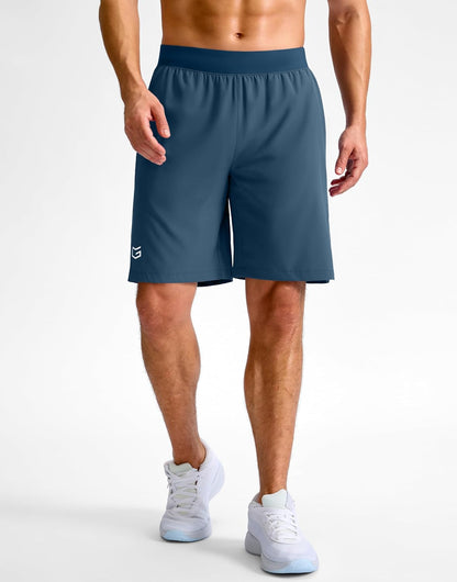 Men's Athletic Running Shorts 7"/5"/9" Zipper Pocket Lightweight Workout Gym Quick Dry Shorts Golf Tennis Hiking