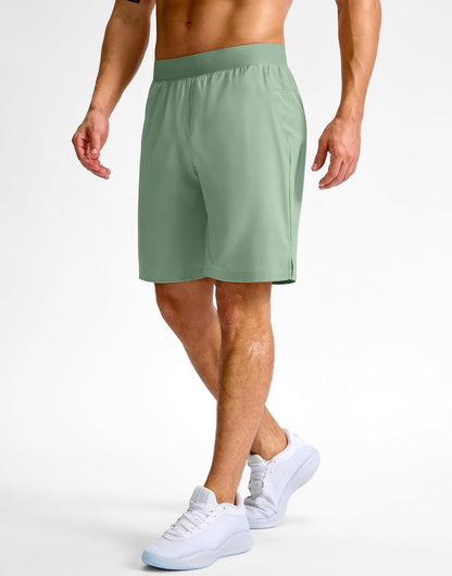 Men's Athletic Running Shorts 7"/5"/9" Zipper Pocket Lightweight Workout Gym Quick Dry Shorts Golf Tennis Hiking