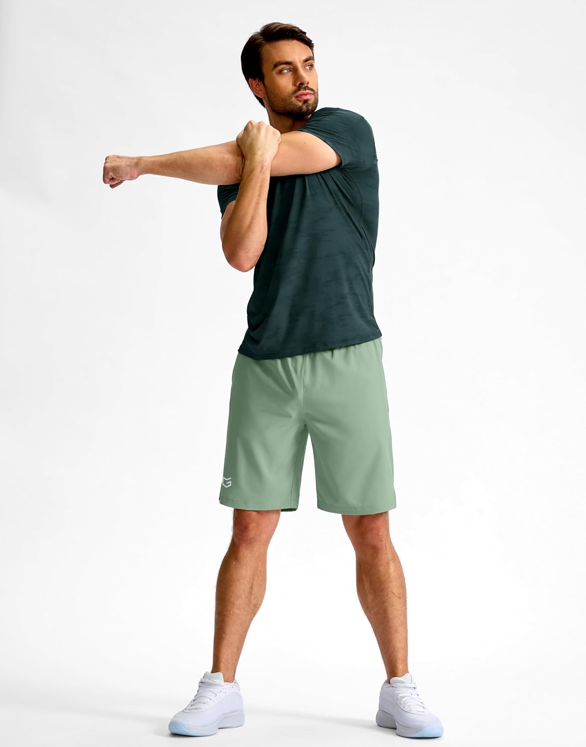 Men's Athletic Running Shorts 7"/5"/9" Zipper Pocket Lightweight Workout Gym Quick Dry Shorts Golf Tennis Hiking
