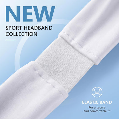 Headbands for Women – 8 Pack Wide Elastic Hair Bands, Soft Stretchy Non-Slip Sweatbands for Workouts, Yoga, Washing Face & Daily Wear