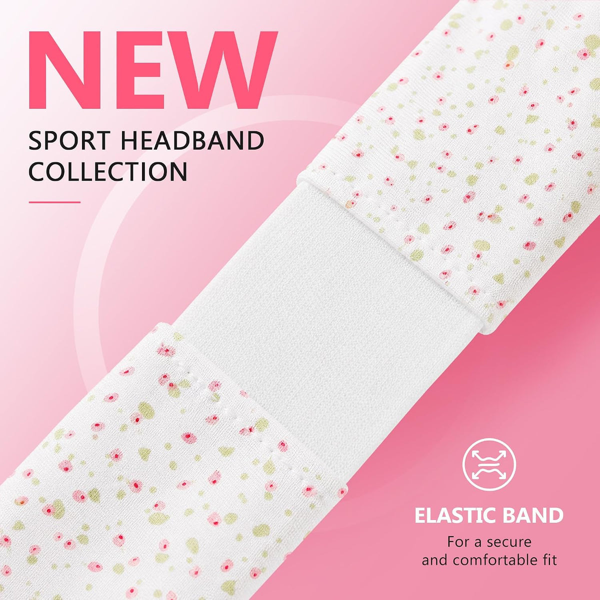 Headbands for Women – 8 Pack Wide Elastic Hair Bands, Soft Stretchy Non-Slip Sweatbands for Workouts, Yoga, Washing Face & Daily Wear