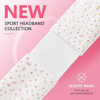 Headbands for Women – 8 Pack Wide Elastic Hair Bands, Soft Stretchy Non-Slip Sweatbands for Workouts, Yoga, Washing Face & Daily Wear