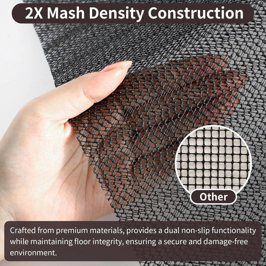 2x3 Rug Pad Gripper for Hardwood Tile Floors Carpet, Anti Slip Rug Grips, Dual Dense Non Slip Rug Pads Mats