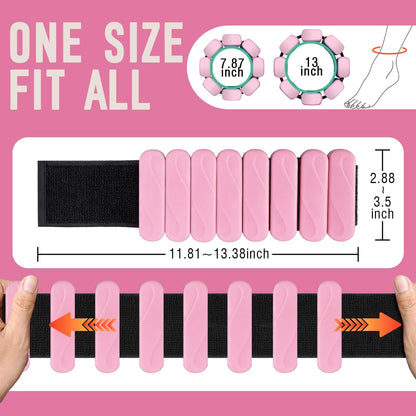 Ankle Weights for Women Men, 3 Pairs Wrist Weights Set for Walking Running, 0.5LB/1LB/2LB Each Side Silicone Workout Weights for Gym Fitness,Jogging,Yoga,Strength Training,Physical Therapy