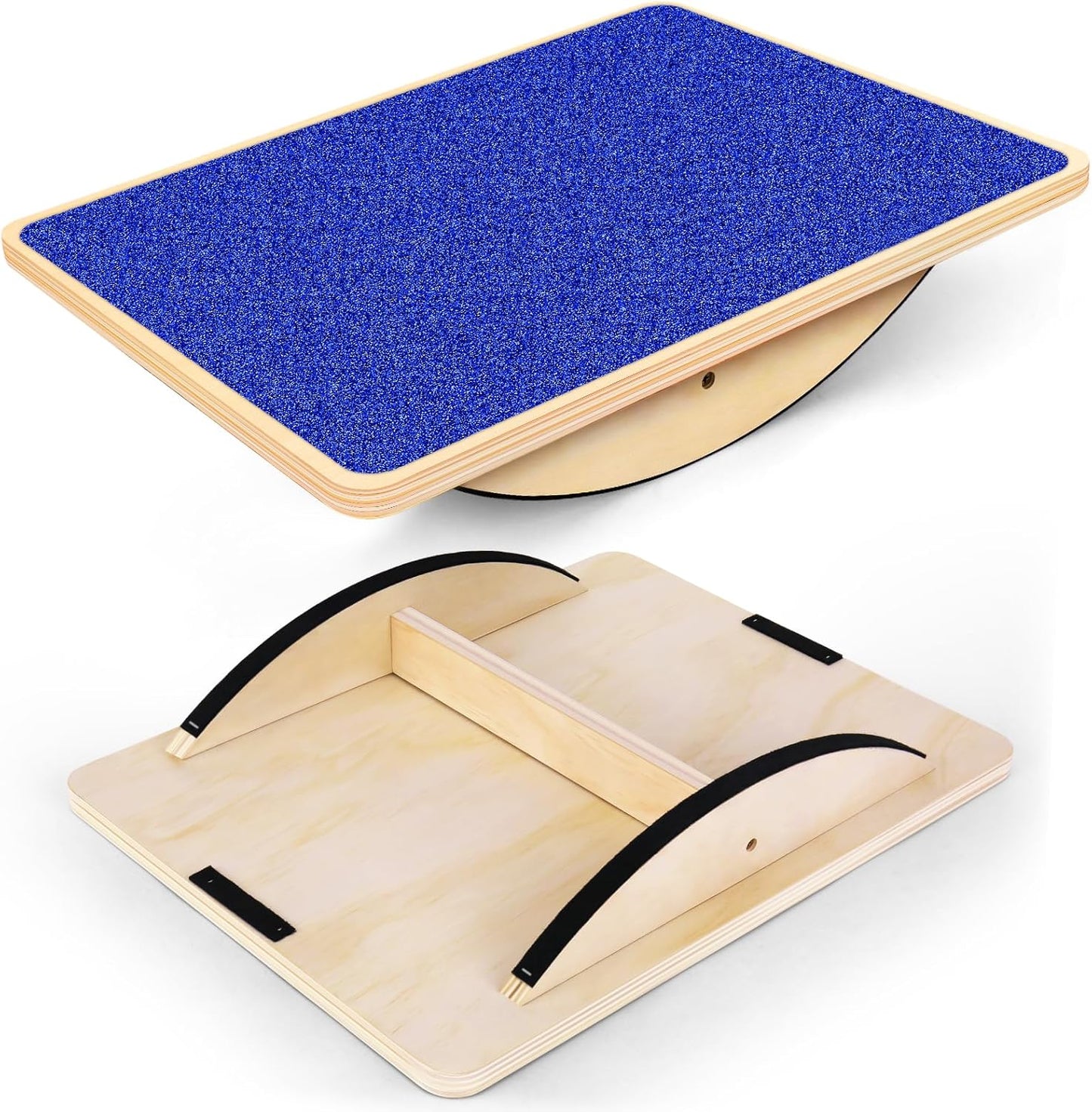 Balance Board Professional Wobble Board for Adults Anti-Slip 350LBS Balance Boards for Physical Therapy Standing Desk Core Strength Wooden Balance Board Rocker Board