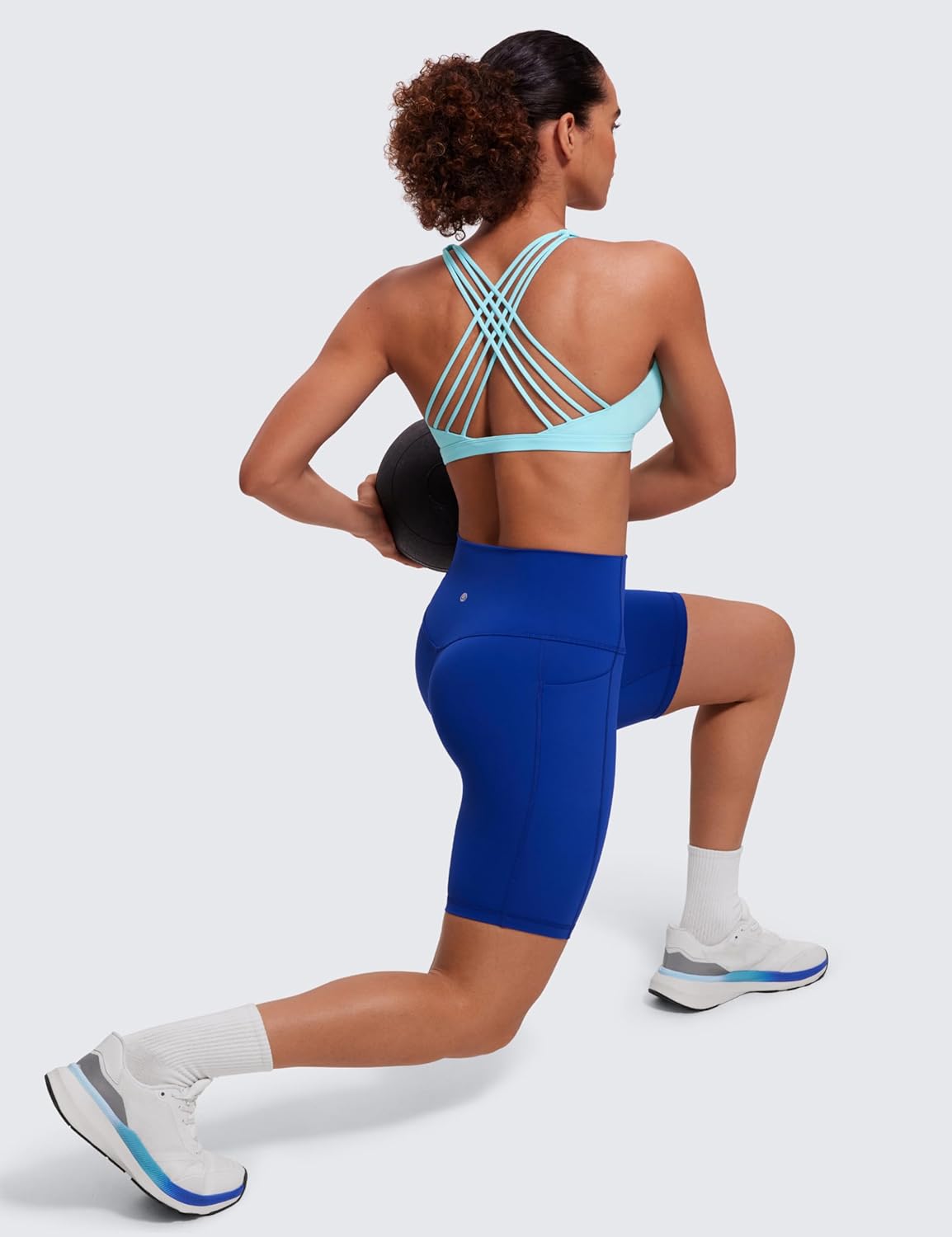 Naked Feeling Cross Back Sports Bras | Light Support, Removable Pads, Yoga, Sleek, Strappy, Scoop Neck, for Women