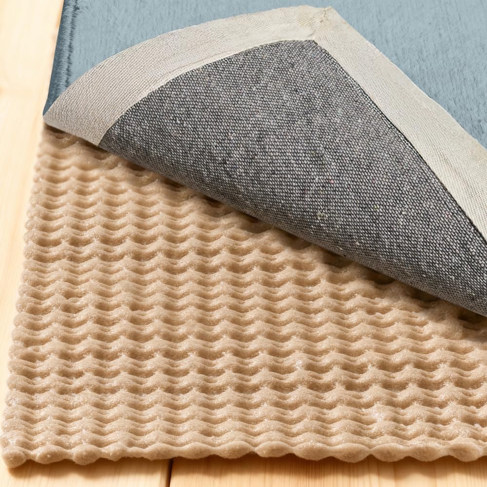 ® Strong Rug Pad Gripper, Grips Help Keep Area Rugs Safe in Place, Slip and Skid Resistant Pads for Tile and Hardwood Floors, Under Carpet Mat Cushion Floor Protection, 2x3 FT