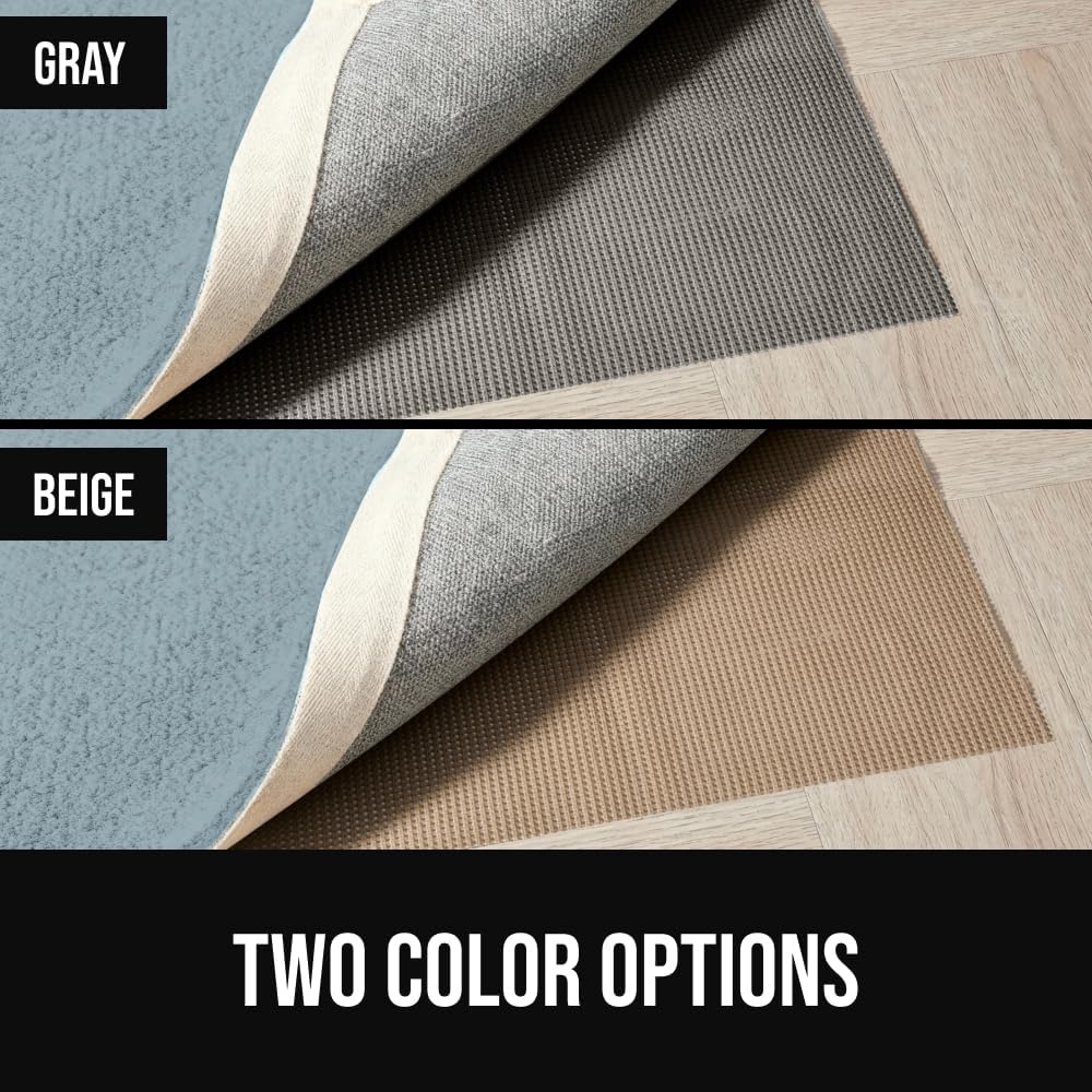 ® Strong Rug Pad Gripper, Grips Help Keep Area Rugs Safe in Place, Slip and Skid Resistant Pads for Tile and Hardwood Floors, Under Carpet Mat Cushion Floor Protection, 2x3 FT