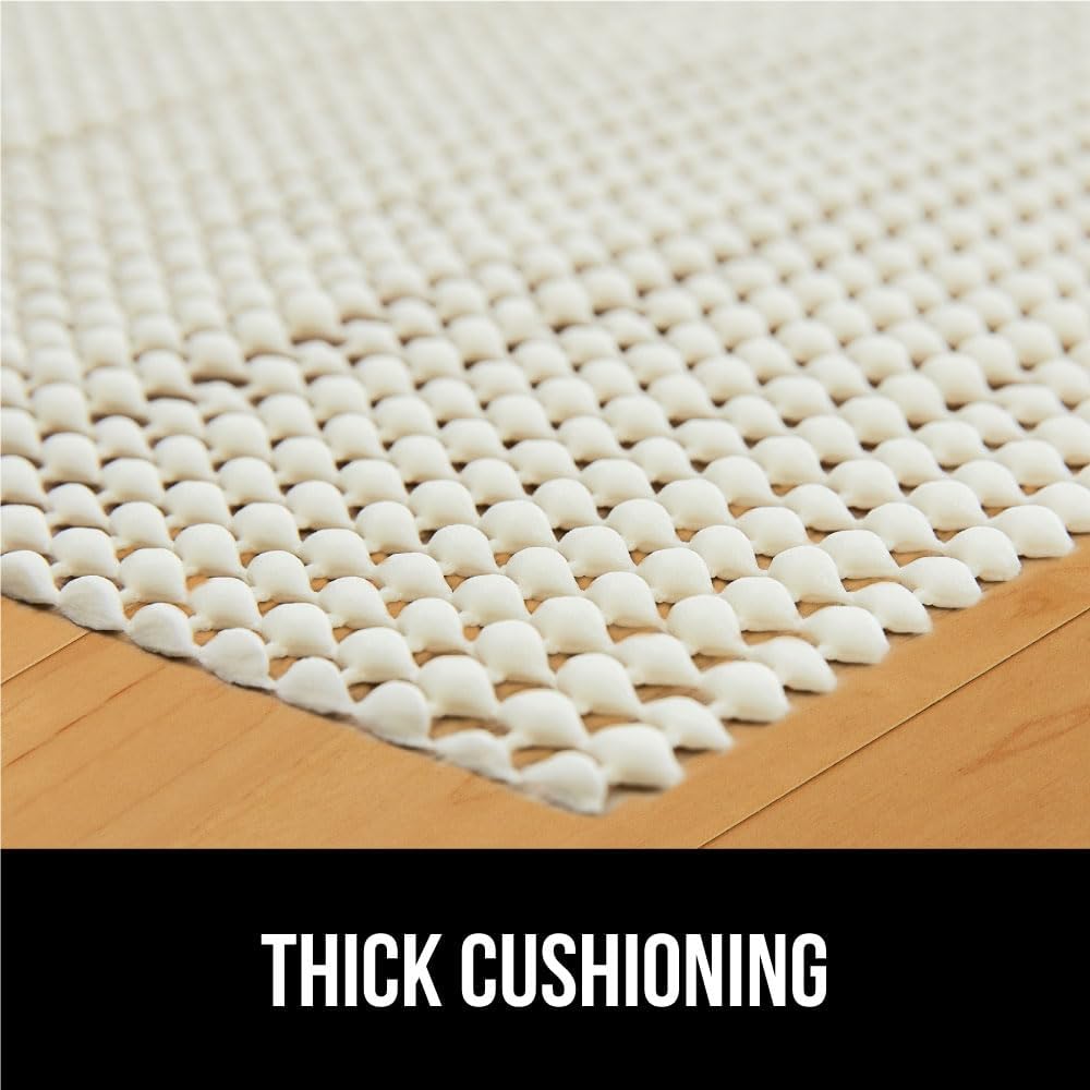 ® Strong Rug Pad Gripper, Grips Help Keep Area Rugs Safe in Place, Slip and Skid Resistant Pads for Tile and Hardwood Floors, Under Carpet Mat Cushion Floor Protection, 2x3 FT