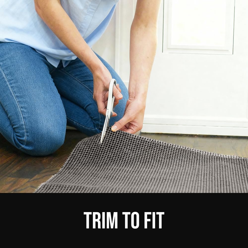 ® Strong Rug Pad Gripper, Grips Help Keep Area Rugs Safe in Place, Slip and Skid Resistant Pads for Tile and Hardwood Floors, Under Carpet Mat Cushion Floor Protection, 2x3 FT