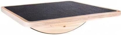 Wooden Balance Board with 2 Difficulty Options, Basic Rocker and Advanced 360° Wobble Board, Non-Slip Balance Trainer for Core Stability, Ankle Rehab, Physical Therapy and Fitness