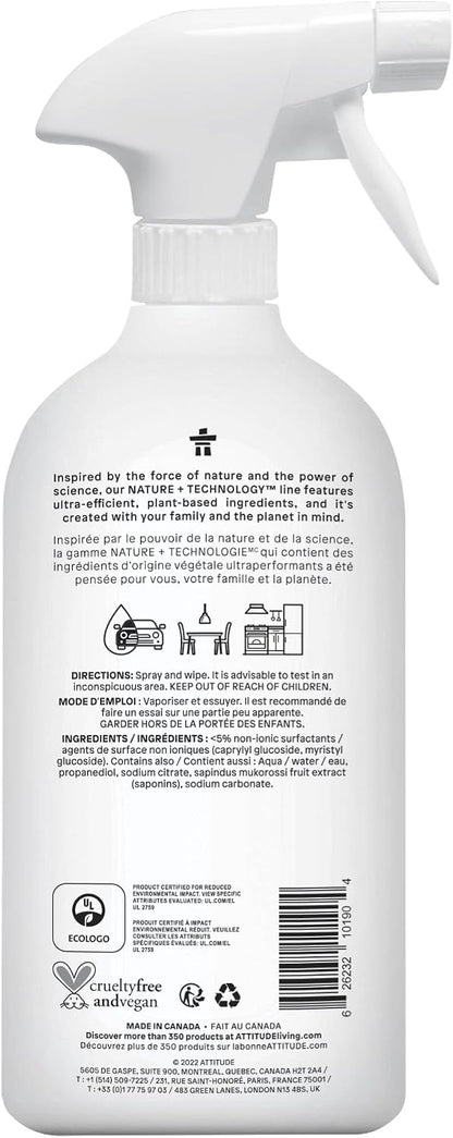 All Purpose Cleaner Spray, EWG Verified, Vegan, Made with 94% Plant-Based Ingredients, Streak-Free for Kitchen, Bathroom, Glass & More, Pink Grapefruit Scent, 27.1 Fl Oz