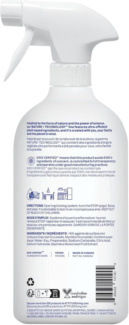 All Purpose Cleaner Spray, EWG Verified, Vegan, Made with 94% Plant-Based Ingredients, Streak-Free for Kitchen, Bathroom, Glass & More, Pink Grapefruit Scent, 27.1 Fl Oz