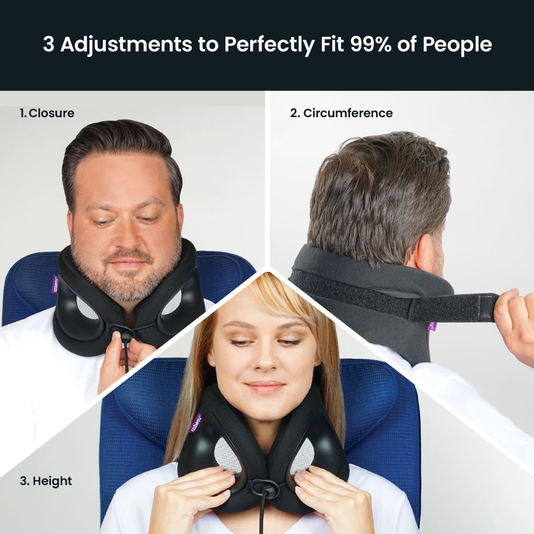 Evolution X Travel Essential Neck Pillow - Award Winning Innovative Travel Pillow - The Only Customizable Neck Pillow that Works - Diamond