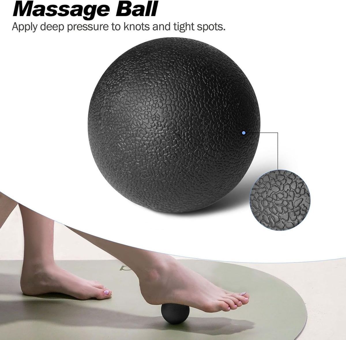 5 in 1 Foam Roller Set High Density Patented Foam Roller for Exercise | Foam Roller Massage Stick, Massage Ball, Resistance Band for Deep Muscle Massage Pilates Yoga Trigger Point Release Purple