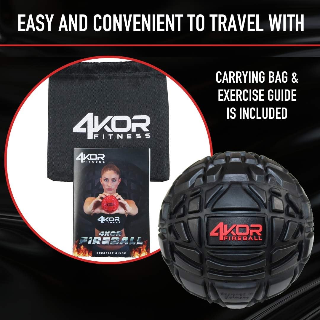4KOR Massage Balls for Trigger Point Therapy - Myofascial Release Ball - Muscle Relief for Back, Neck, Shoulder, Foot Pain - Fitness Massage Balls for Mobility - Deep Tissue Release Ball
