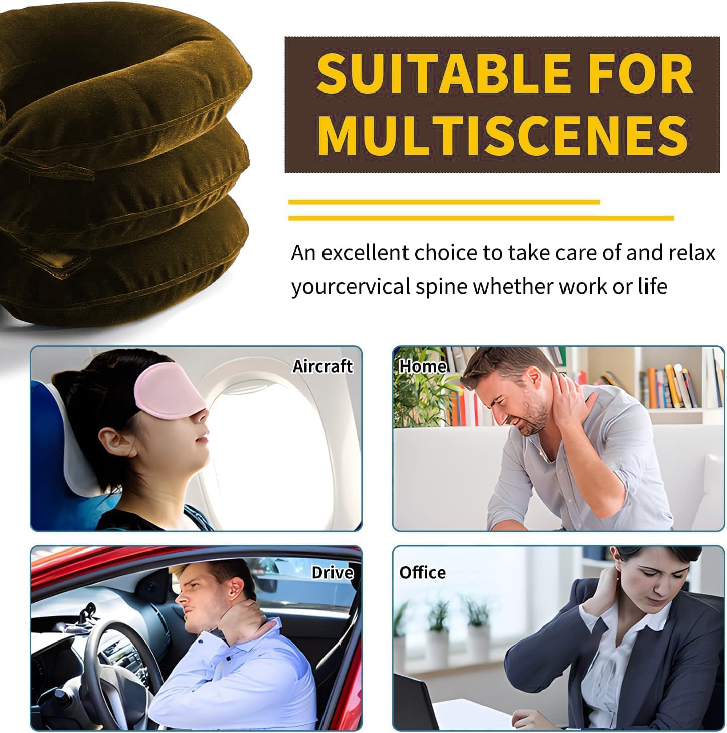 Neck Stretcher, Cervical Traction Device for Instant Neck Pain Relief
