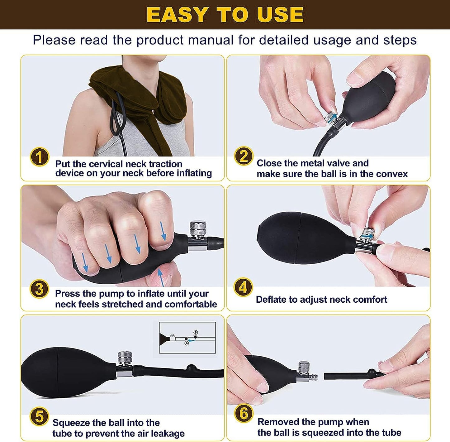 Neck Stretcher, Cervical Traction Device for Instant Neck Pain Relief