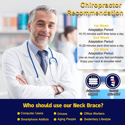 Neck Stretcher, Cervical Traction Device for Instant Neck Pain Relief