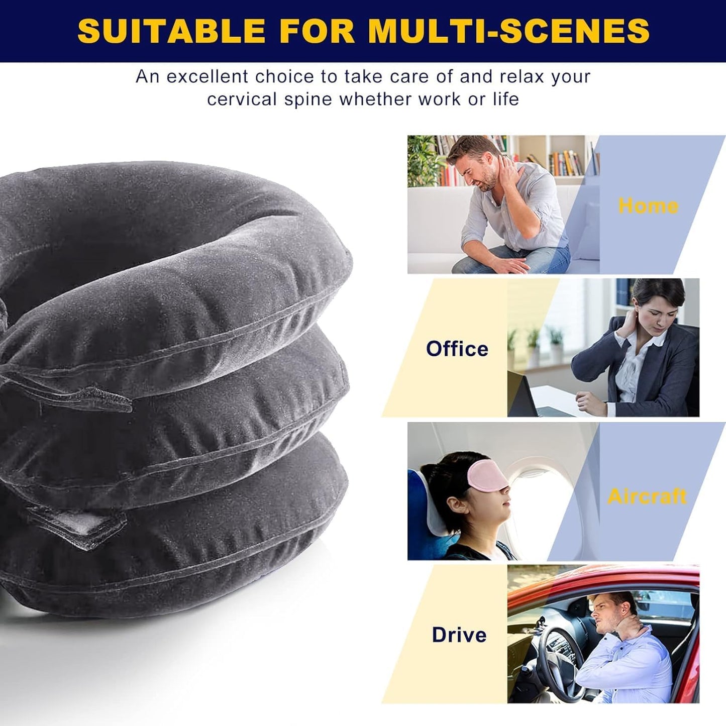 Neck Stretcher, Cervical Traction Device for Instant Neck Pain Relief
