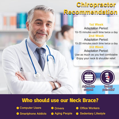 Neck Stretcher, Cervical Traction Device for Instant Neck Pain Relief