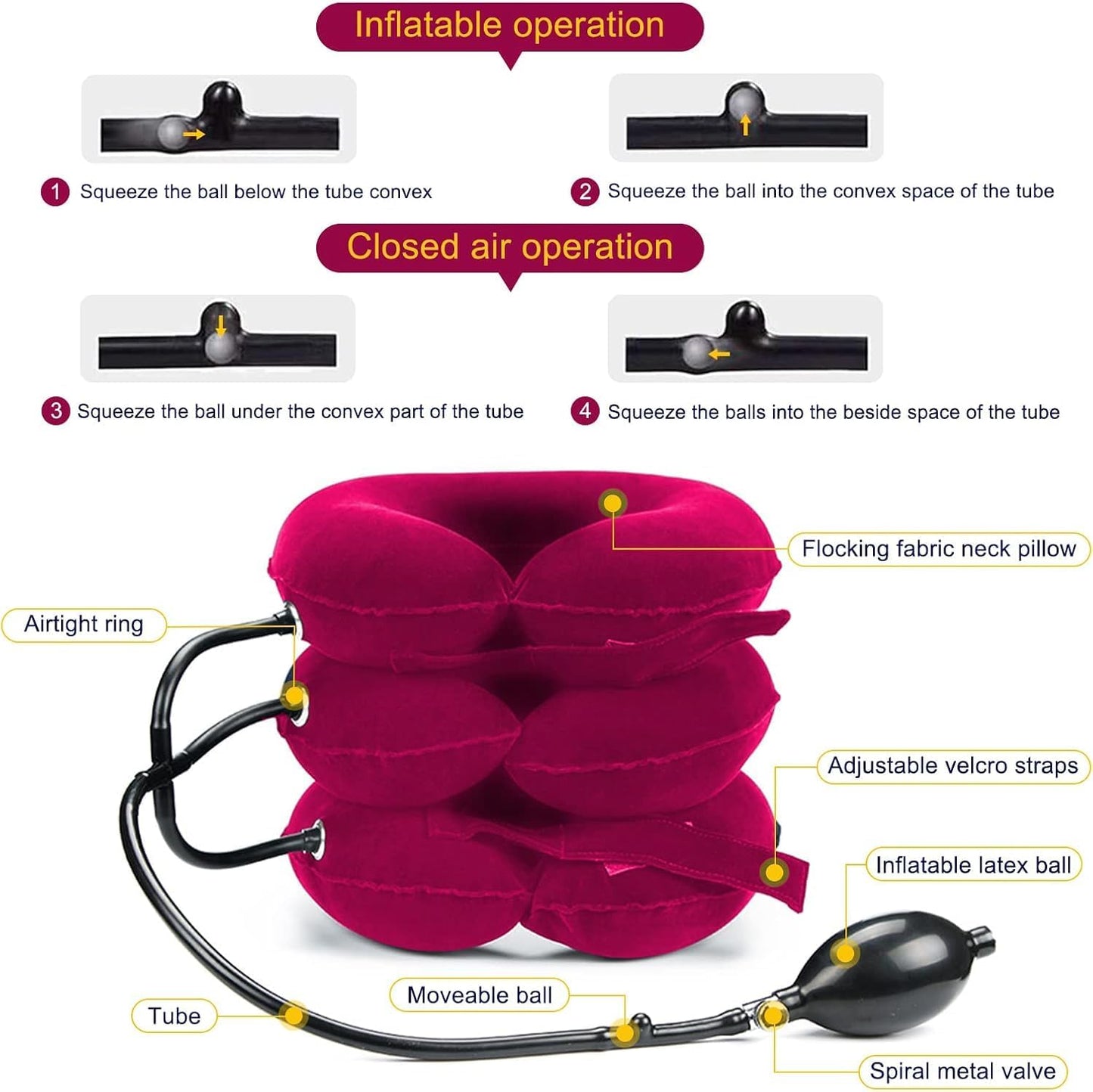 Neck Stretcher, Cervical Traction Device for Instant Neck Pain Relief