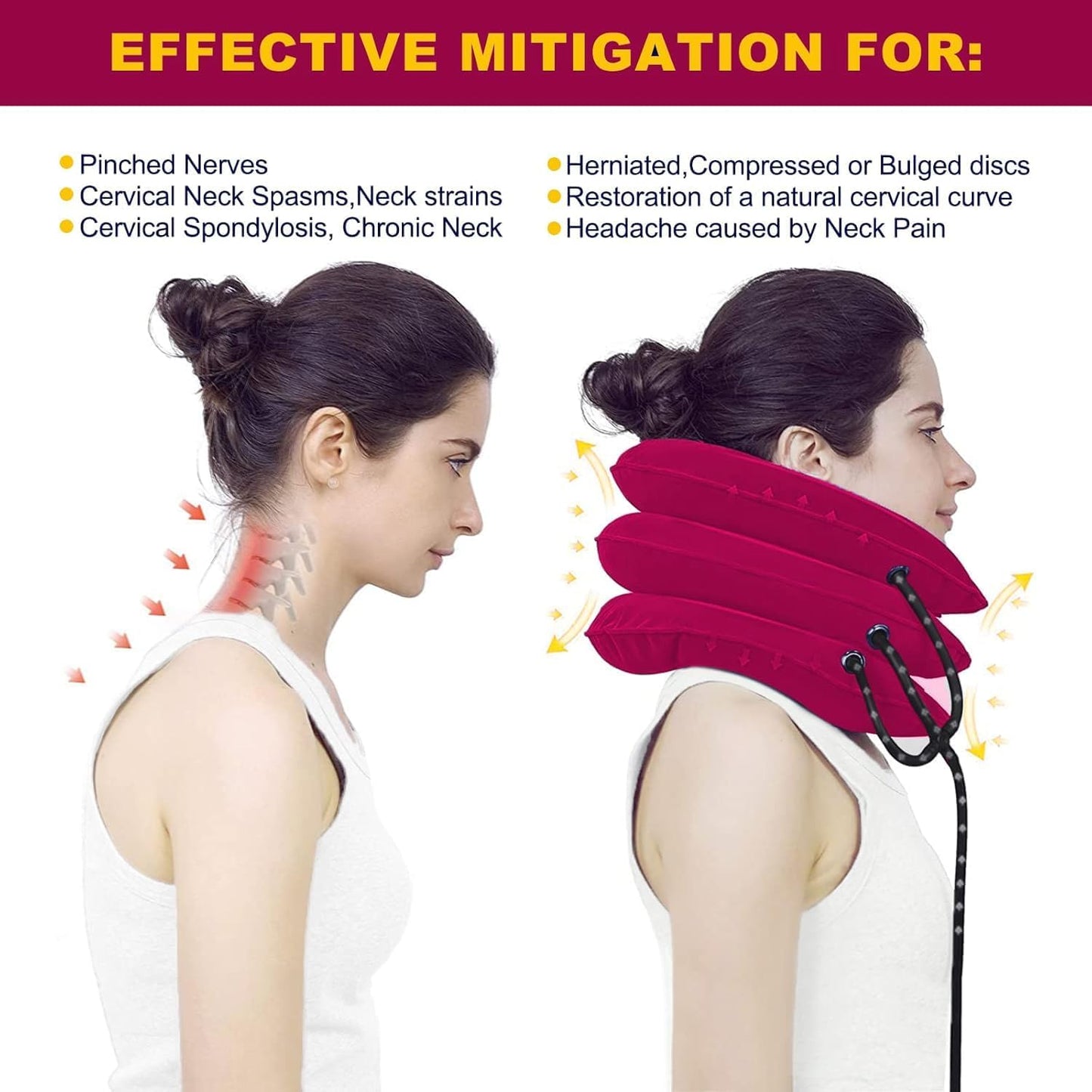 Neck Stretcher, Cervical Traction Device for Instant Neck Pain Relief
