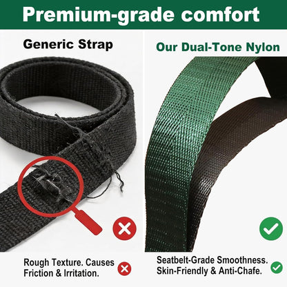 Stretching Strap with Loops for Physical Therapy,Yoga Strap for Stretching,Home Workout,Pilate & Flexibility Training,Non-Elastic Exercise Stretch Band for Hamstring,Leg Stretcher Belt,Flexibility Fascia